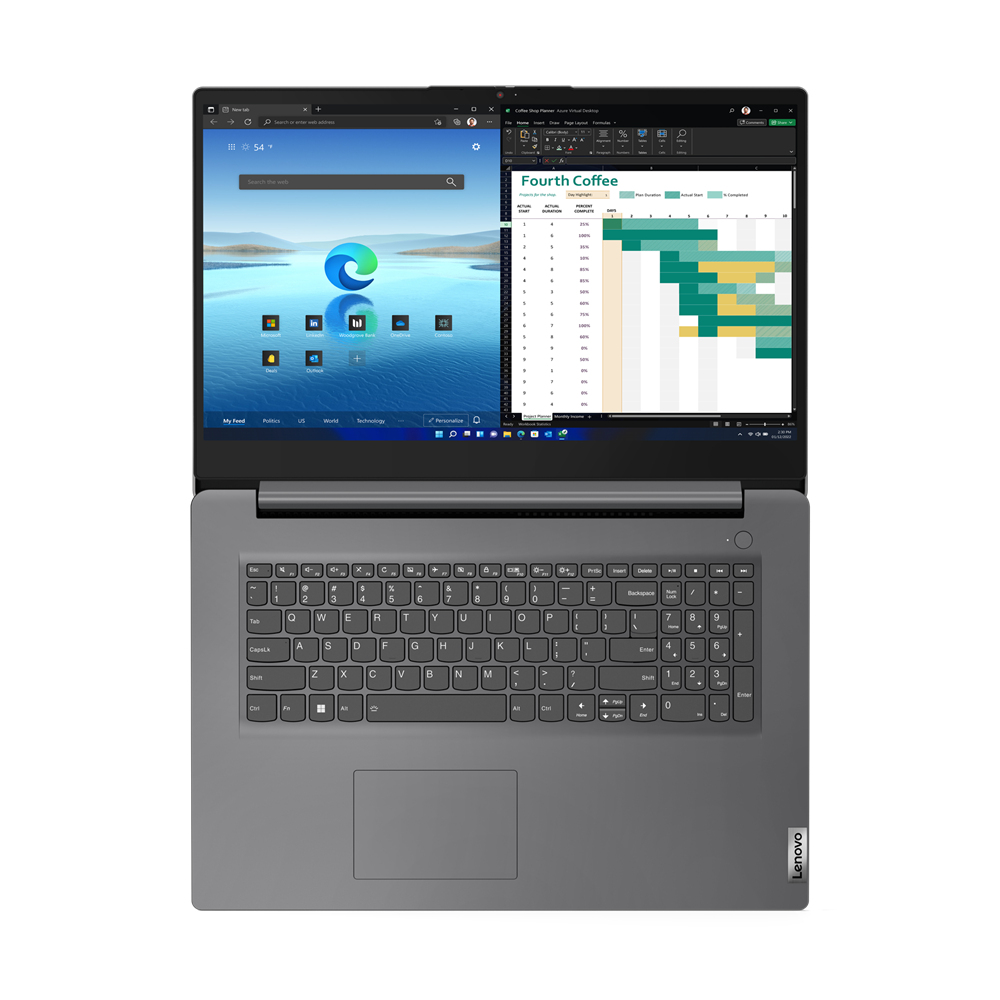 Lenovo V17 G4 IRU Intel� Core i3 i3-1315U Port�til 43,9 cm (17.3) Full HD 8 GB DDR4-SDRAM 512 GB SSD Wi-Fi 6 (802.11ax) Windows 11 Home Alem�n Gris