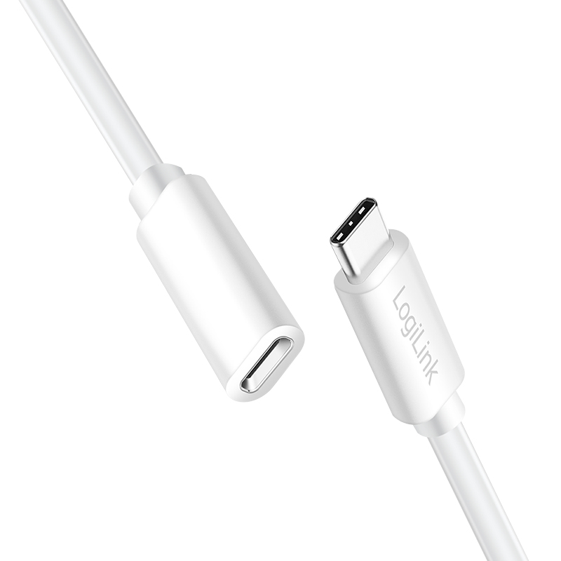 LogiLink CU0220 USB cable USB 2.0 1 m USB C 0.48 Gbit/s 100 W White
