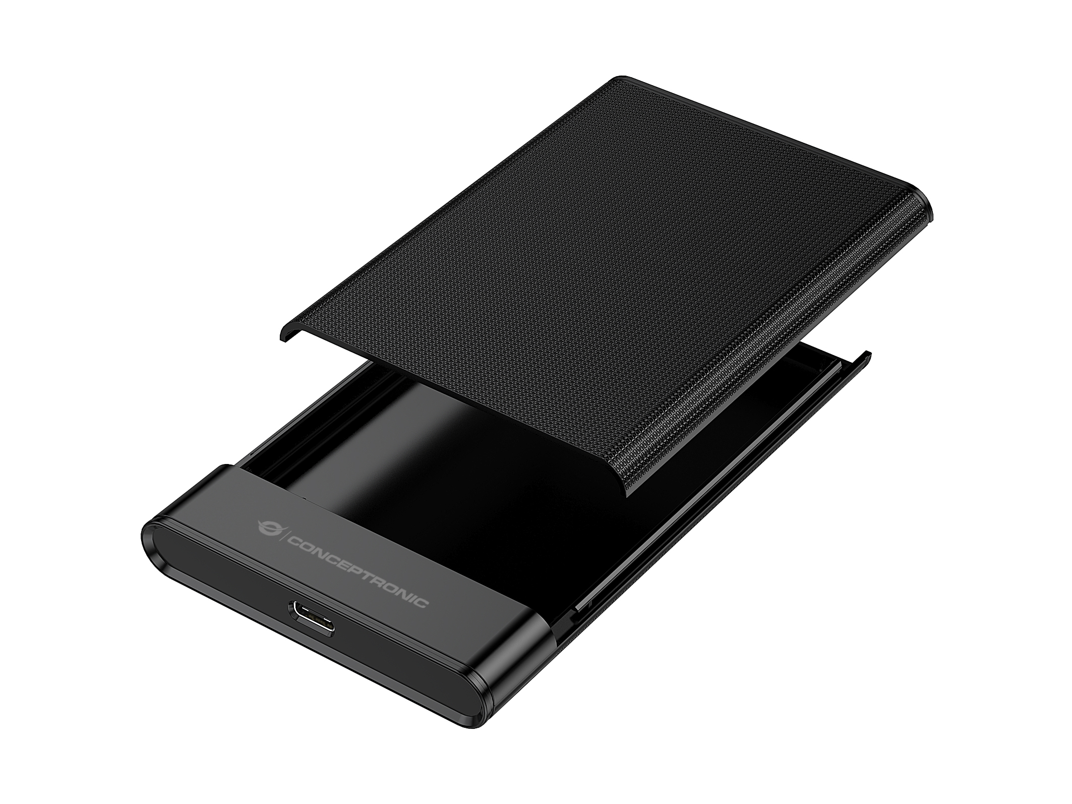 Conceptronic HDD Gehuse 2.5 SATA I-III HDD/SSD USB-A &-C - HDD-Wechselrahmen - 2,5