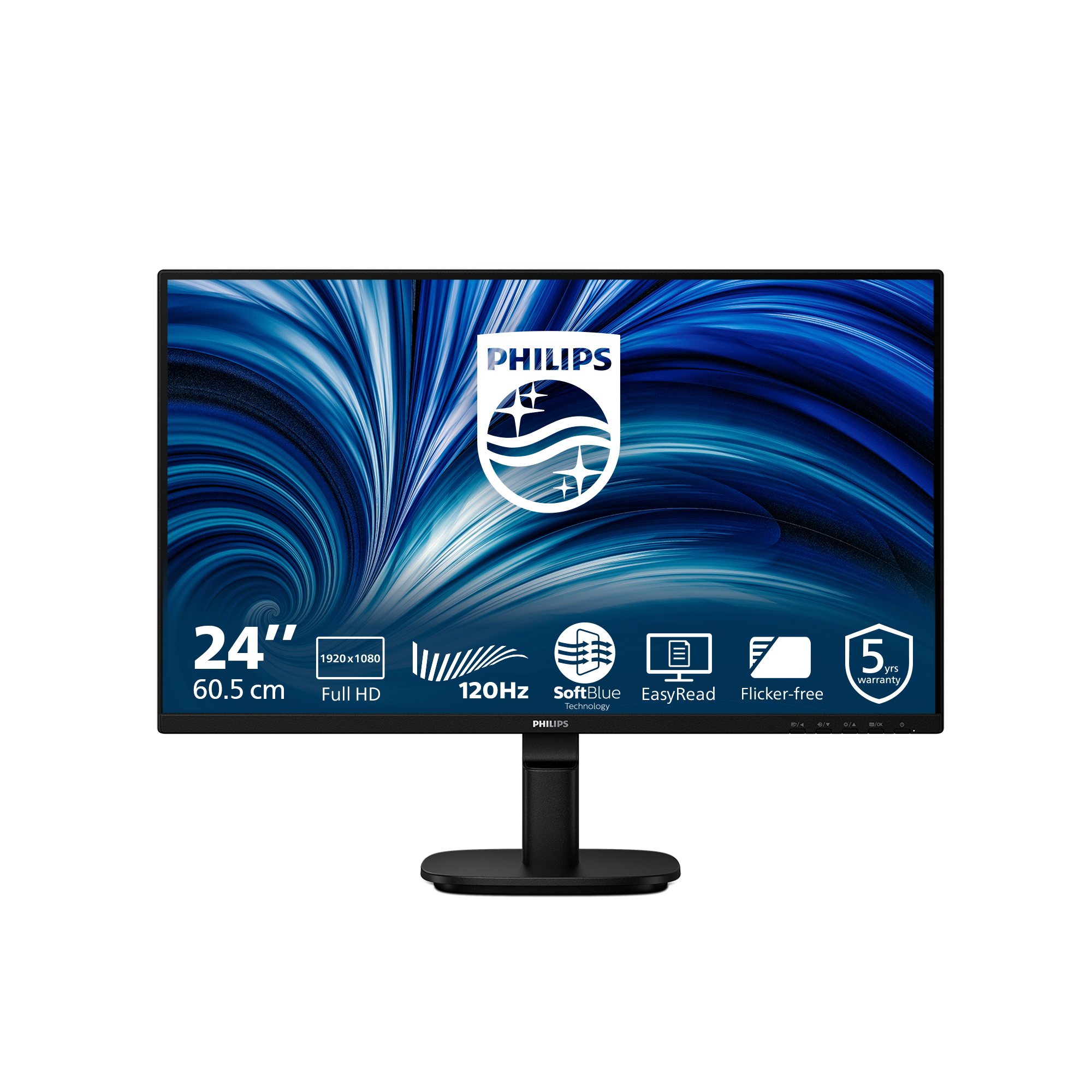 Philips 2000 series 24B2N2200/00 computer monitor 60.5 cm (23.8) 1920 x 1080 pixels Full HD LCD Black