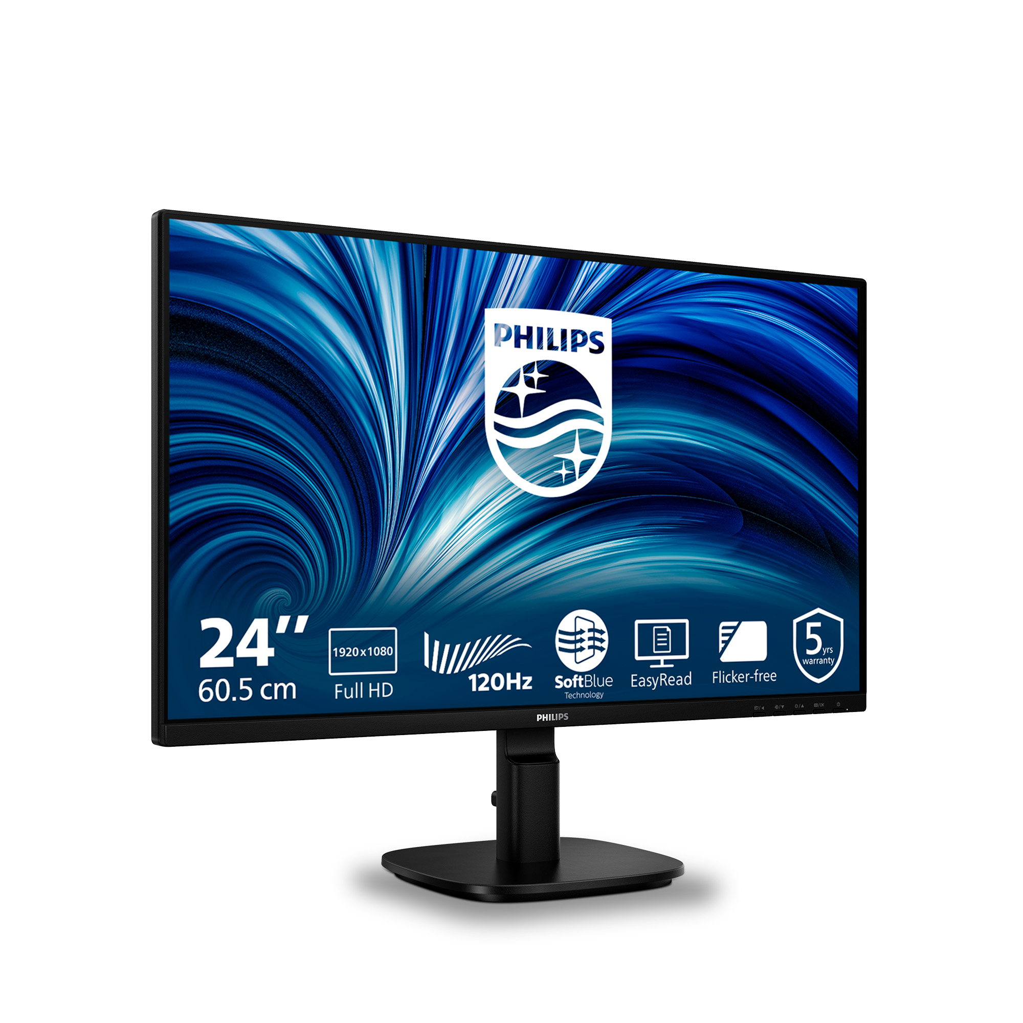 Philips 2000 series 24B2N2200/00 computer monitor 60.5 cm (23.8) 1920 x 1080 pixels Full HD LCD Black