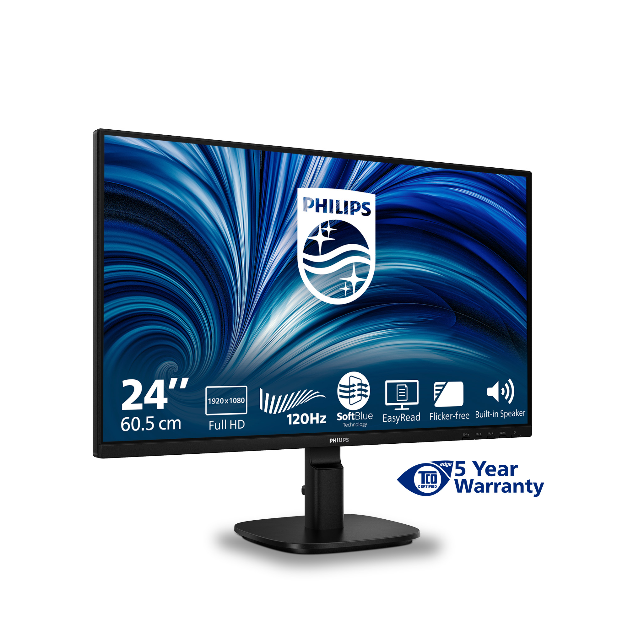 Philips 2000 series 24B2N2200/00 computer monitor 60.5 cm (23.8) 1920 x 1080 pixels Full HD LCD Black
