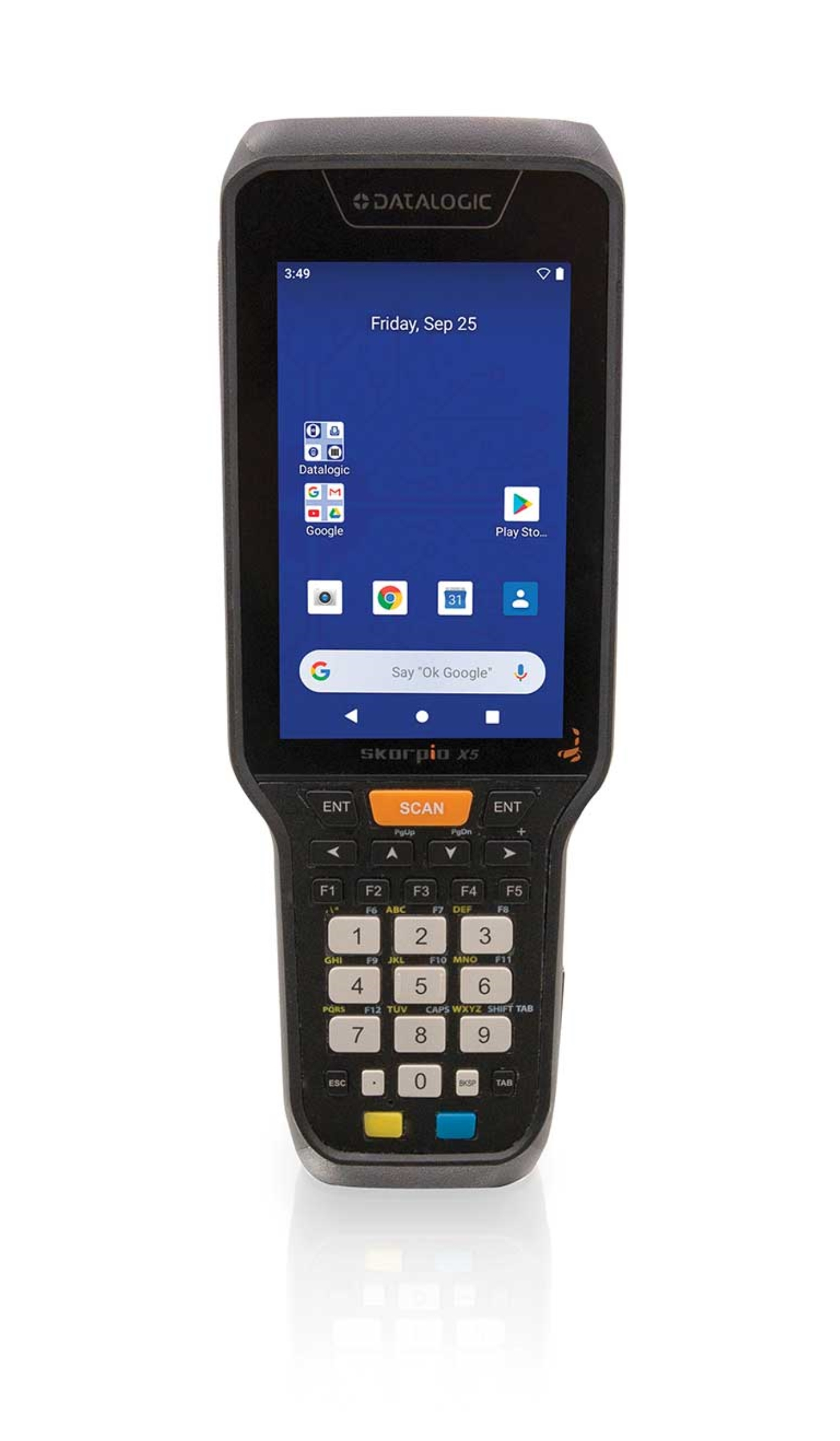 Datalogic Skorpio X5 ordenador m�vil de mano 10,9 cm (4.3) 800 x 480 Pixeles Pantalla t�ctil 488 g Negro