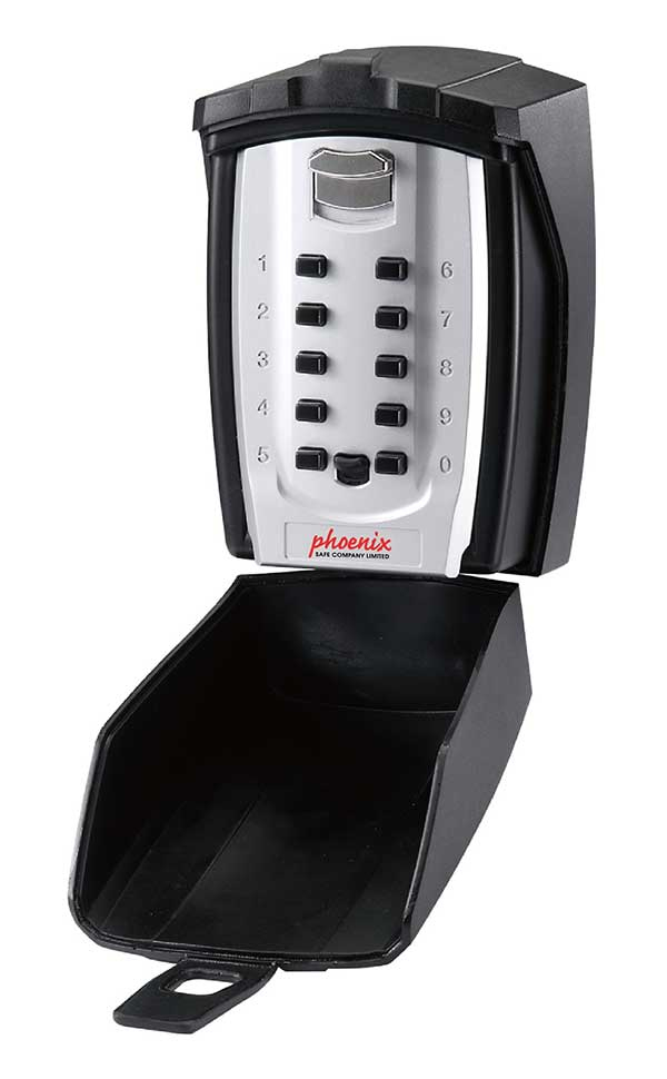 Phoenix Safe Co. KS0003C armadietto portachiave Metallo Nero, Argento