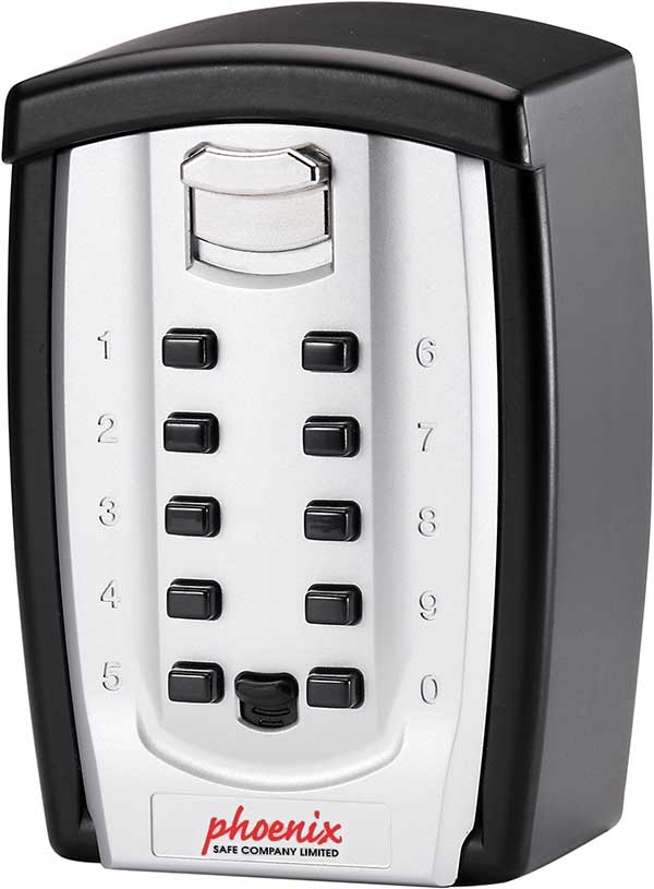 Phoenix Safe Co. KS0003C armadietto portachiave Metallo Nero, Argento