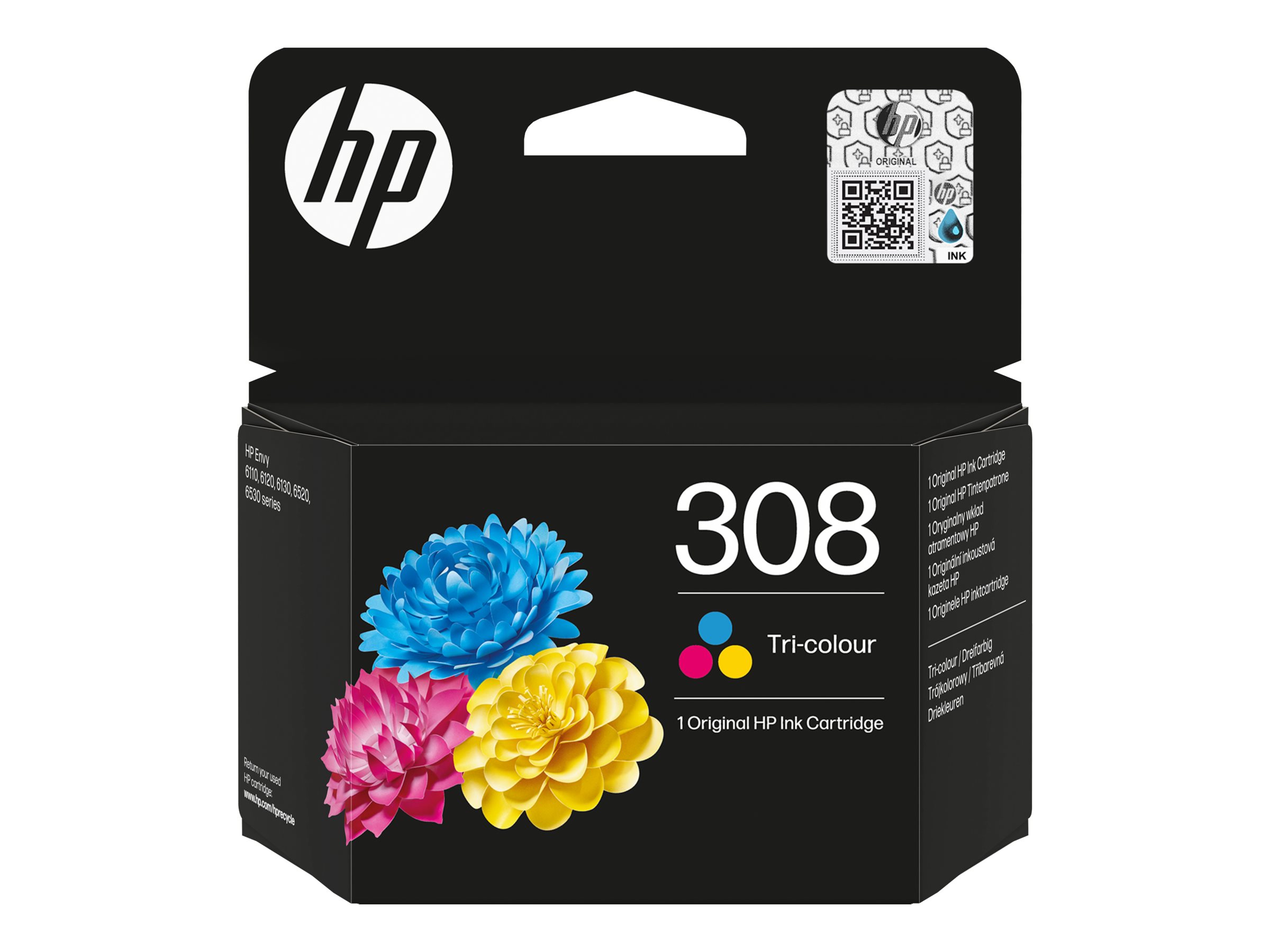 HP 308 Cartouche d encre authentique Trois couleurs