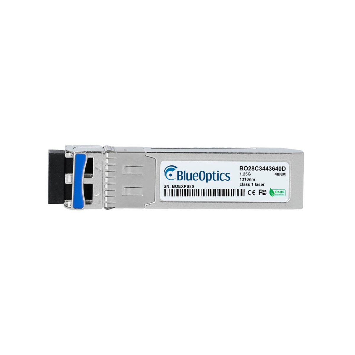 BlueOptics BO28C3443640DIN cSFP Bidi Transceiver 1000BASE-2BX-U 40KM industrial