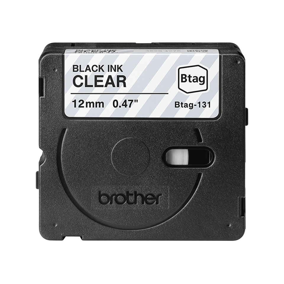 Brother BTAG-131 cinta para impresora de etiquetas Negro sobre transparente