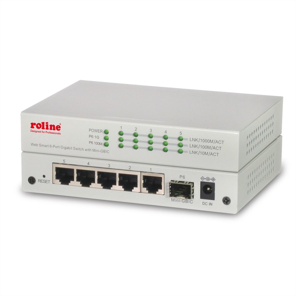ROLINE 21.14.3523 - Managed - Gigabit Ethernet (10/100/1000) - Vollduplex - Wandmontage