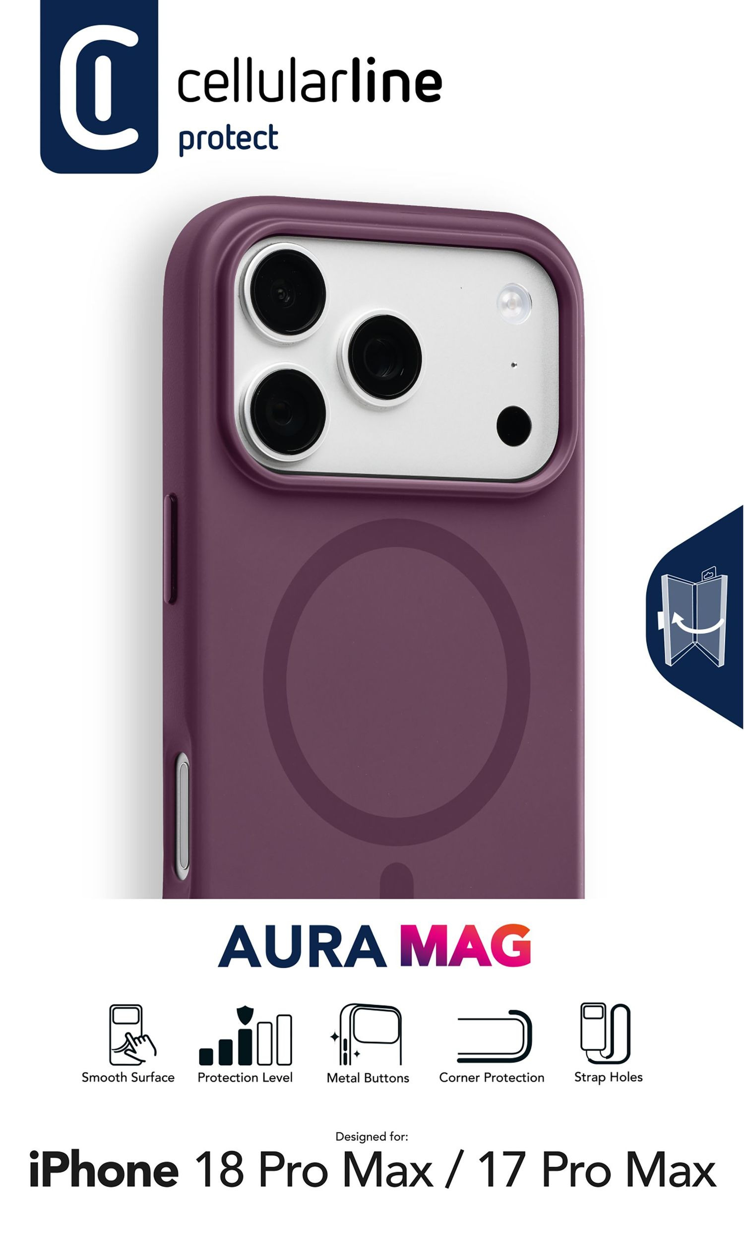 Cellularline AURA MAG - IPHONE 17 PRO MAX / 18 PRO MAX