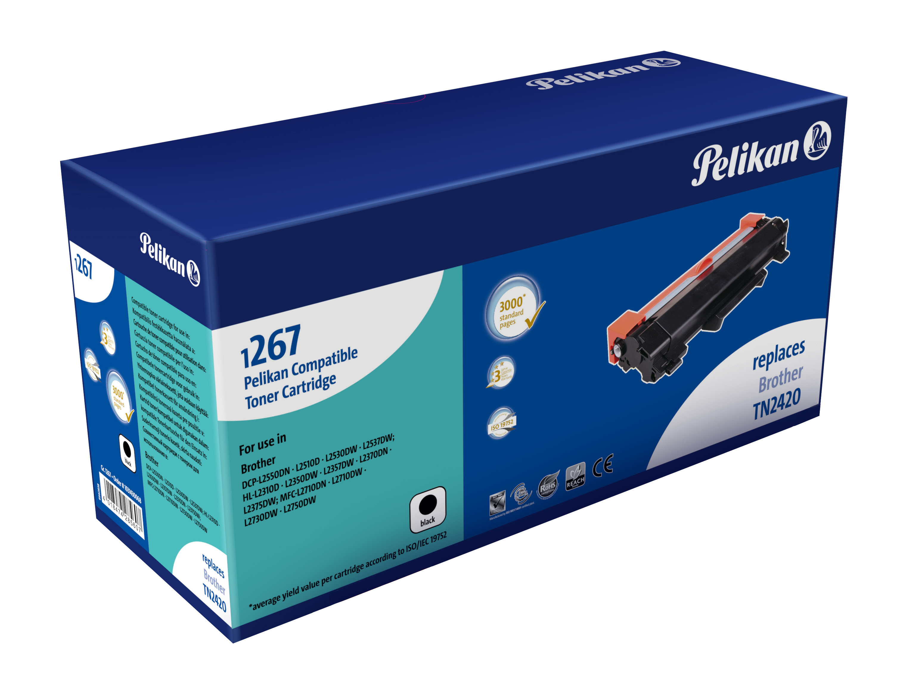 Pelikan 1031430104 toner cartridge 1 pc(s) Compatible Black