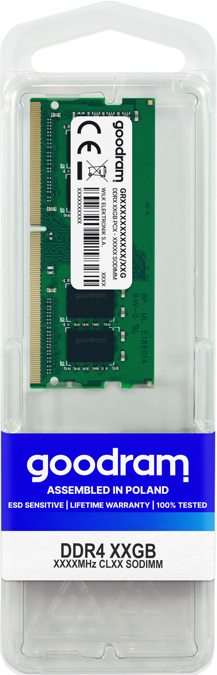 Goodram GR2400S464L17S/8G memoria 8 GB 1 x 8 GB DDR4 2400 MHz