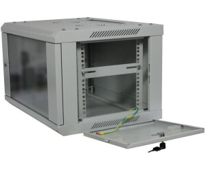 ALLNET 19Wandgeh�use 12HE 1-teilig T450mm Lichtgrau zerlegt Flat Pack SMA-Serie - Wandgeh�use