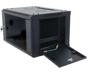 ALLNET 19Wandgeh�use 15HE 1-teilig T450mm Schwarz zerlegt Flat Pack SMA-Serie - Wandgeh�use