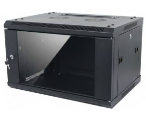 ALLNET 19Wandgeh�use 6HE 1-teilig T600mm Schwarz zerlegt Flat Pack SMA-Serie - Wandgeh�use