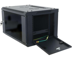 ALLNET 19Wandgeh�use 1-teilig T450mm Schwarz zerlegt Flat Pack SMA-Serie - Wandgeh�use