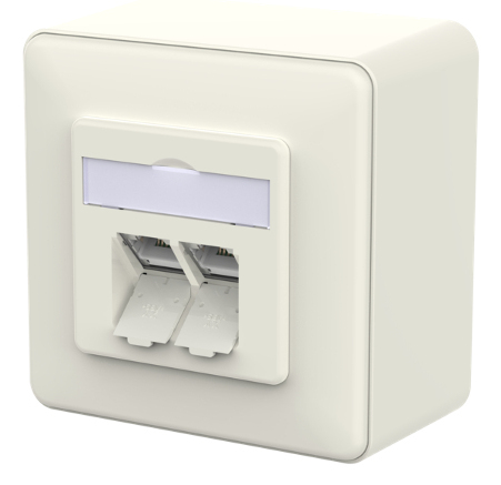 METZ CONNECT 130E380002-I socket-outlet RJ-45 White