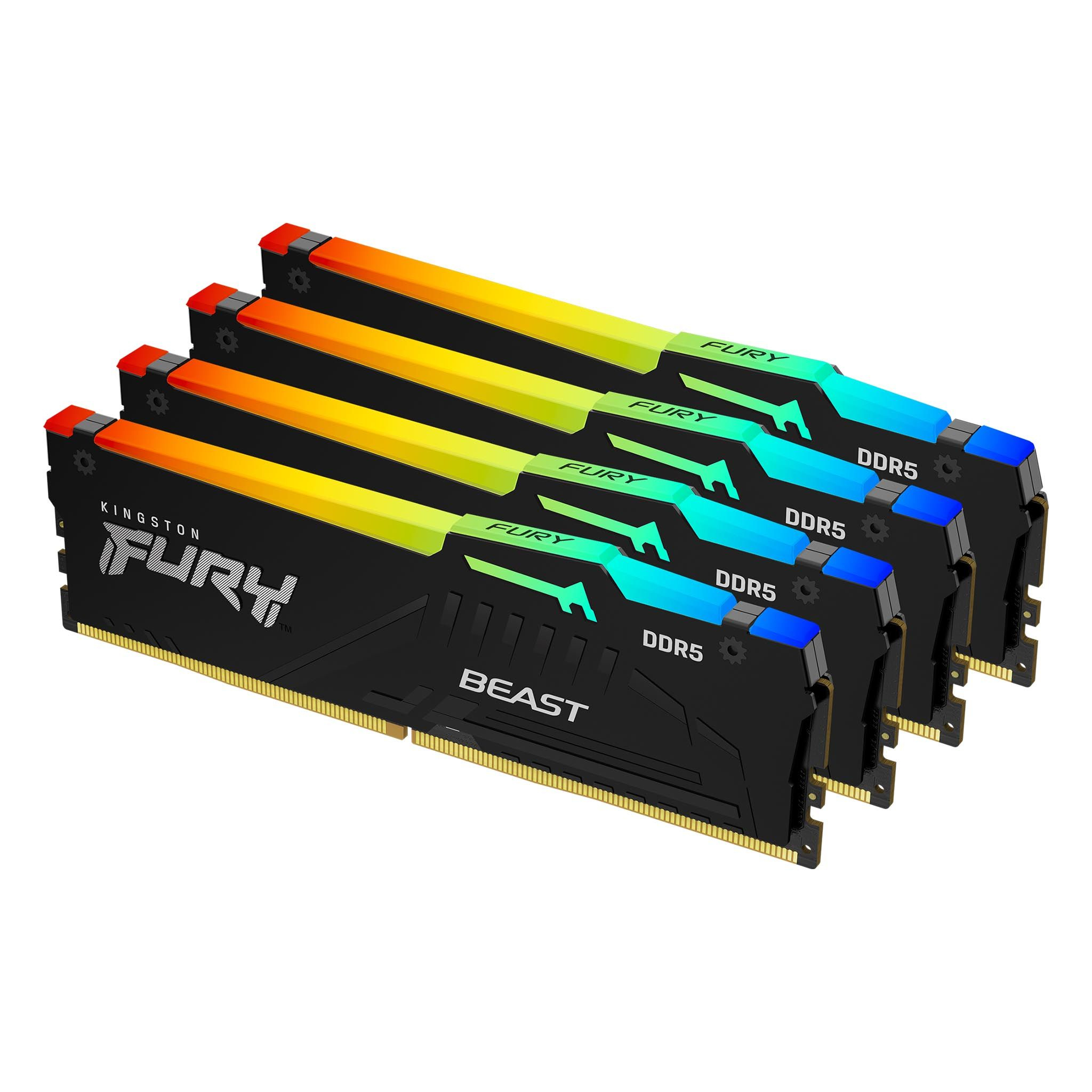 Kingston Technology FURY Beast RGB memory module 64 GB 4 x 16 GB DDR5 5600 MHz