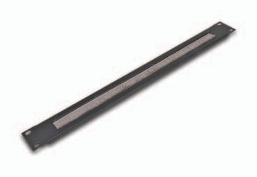 Wirewin 19 Kabeldurchf�hrungspanel ohne B�rste schwarz RAL9005