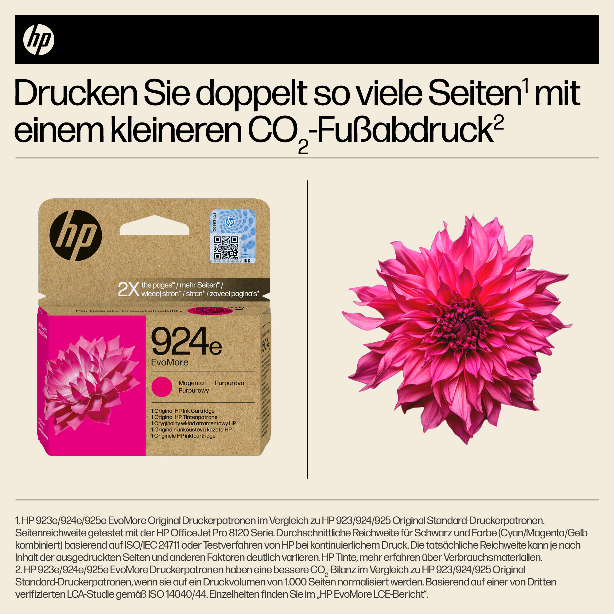 HP 924e EvoMore Magenta Original Ink Cartridge