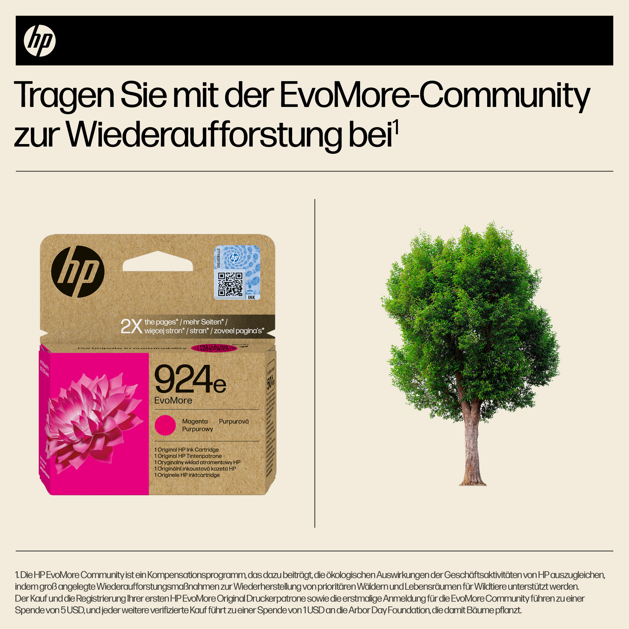HP 924e EvoMore Magenta Original Ink Cartridge