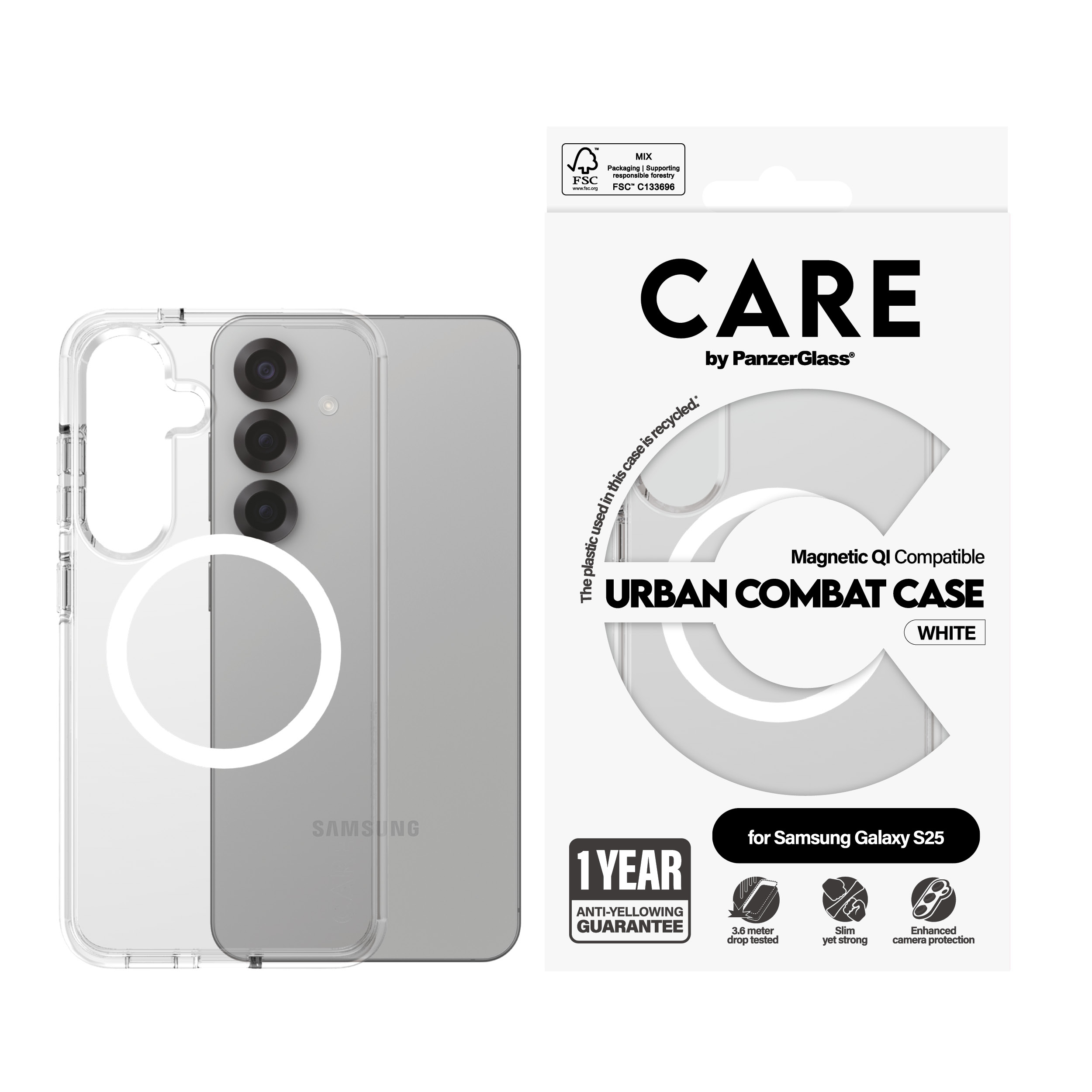 PanzerGlass CRRFUWQG38388 funda para telfono mvil Transparente