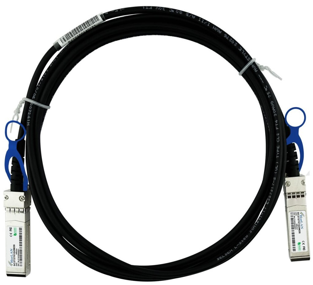 BlueOptics SFP28-DAC-3M-DL cavo InfiniBand Nero