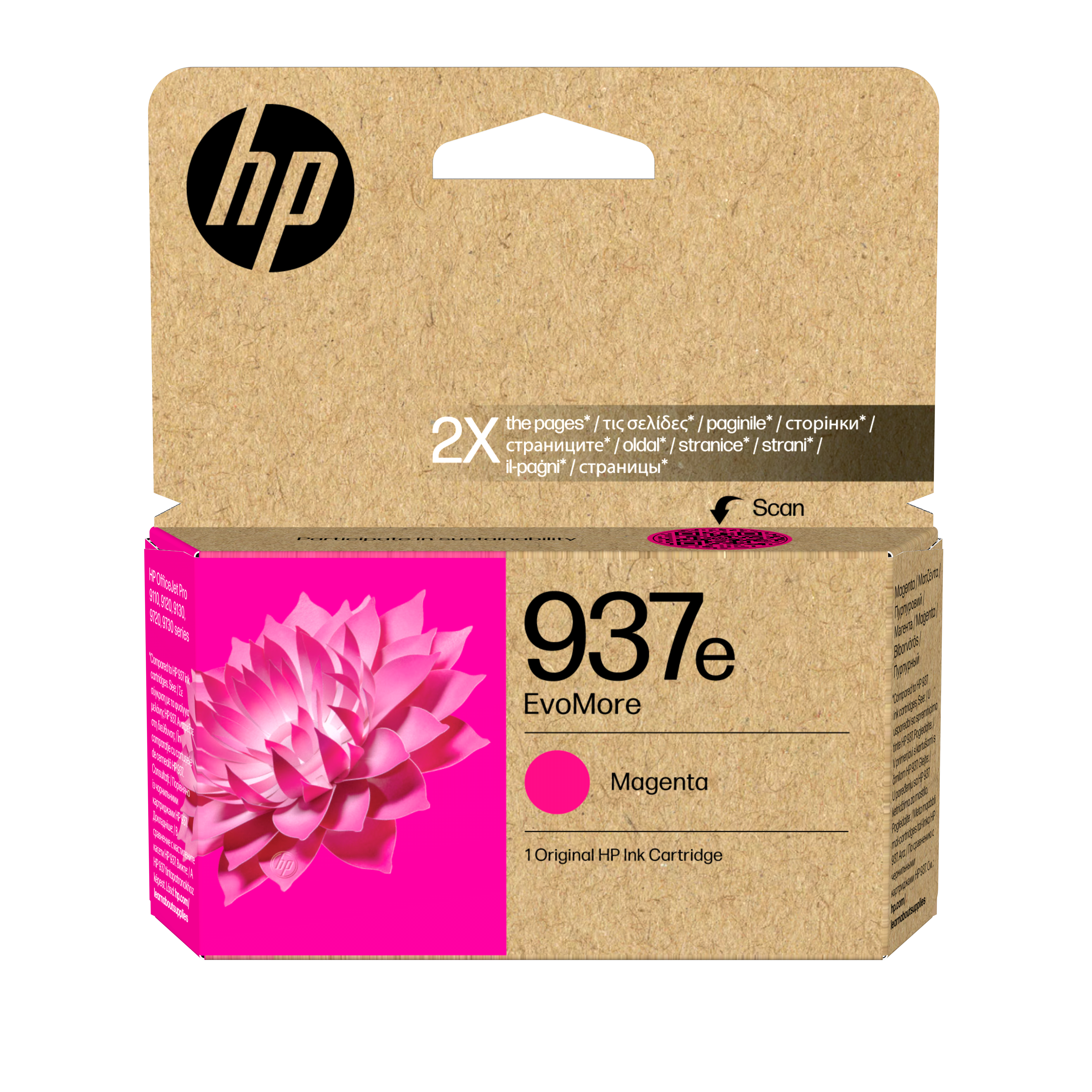 HP 937e Cartouche d encre authentique Magenta EvoMore