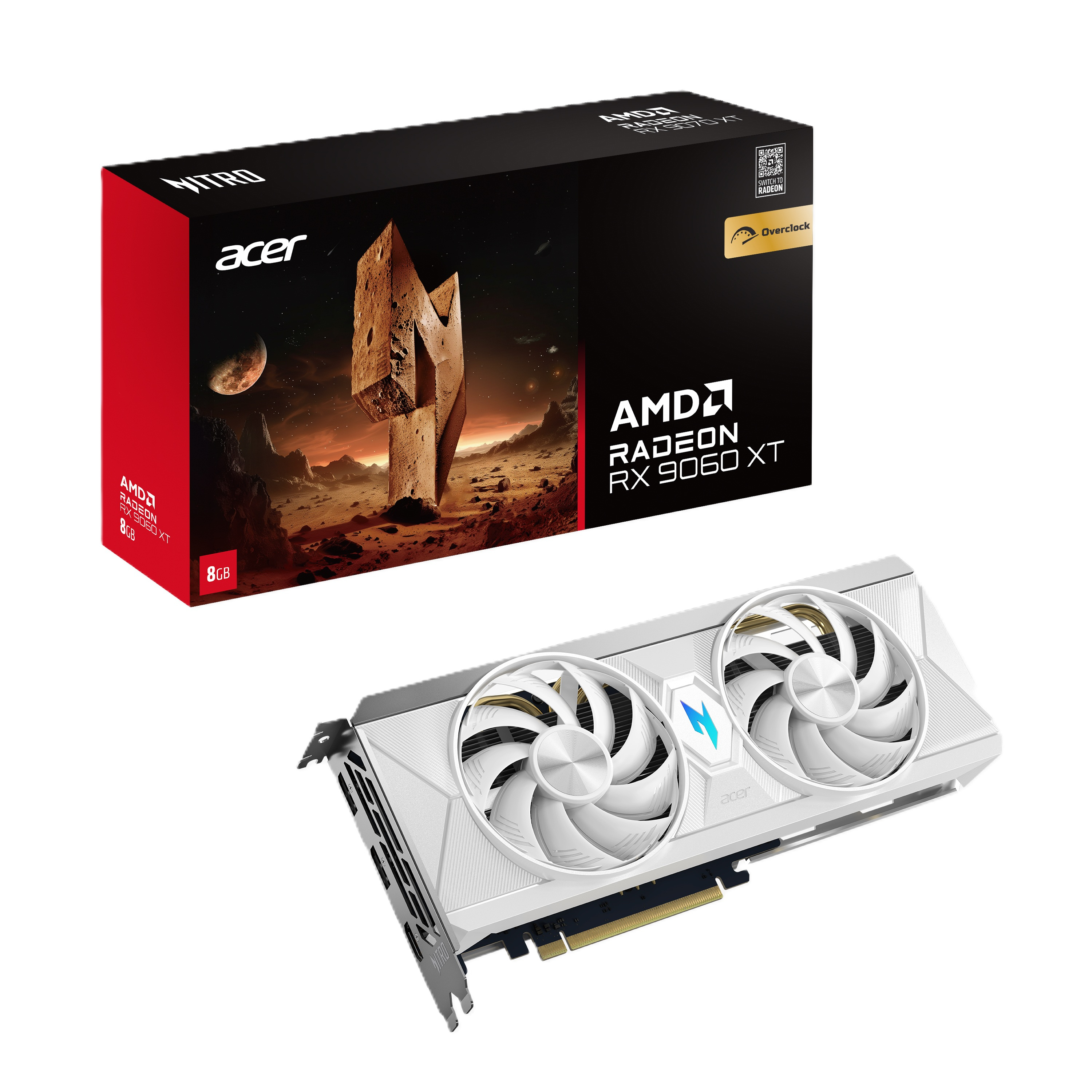 Acer Nitro AMD RX9060 XT OC 8GB WHITE