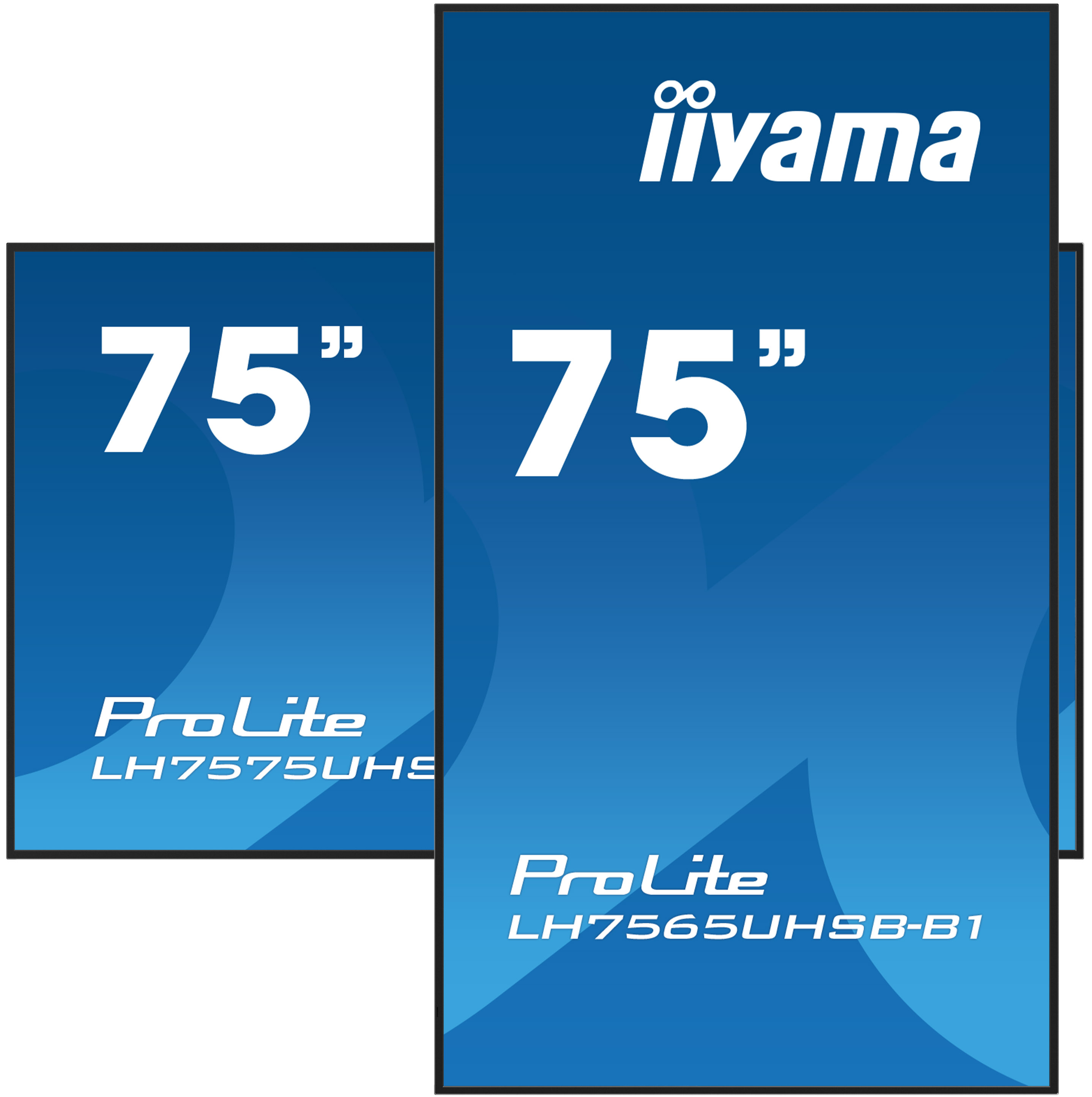 iiyama LH7565UHSB-B1 Signage Display Kiosk design 189.2 cm (74.5) LED Wi-Fi 800 cd/m� 4K Ultra HD Black Built-in processor Android 11 24/7