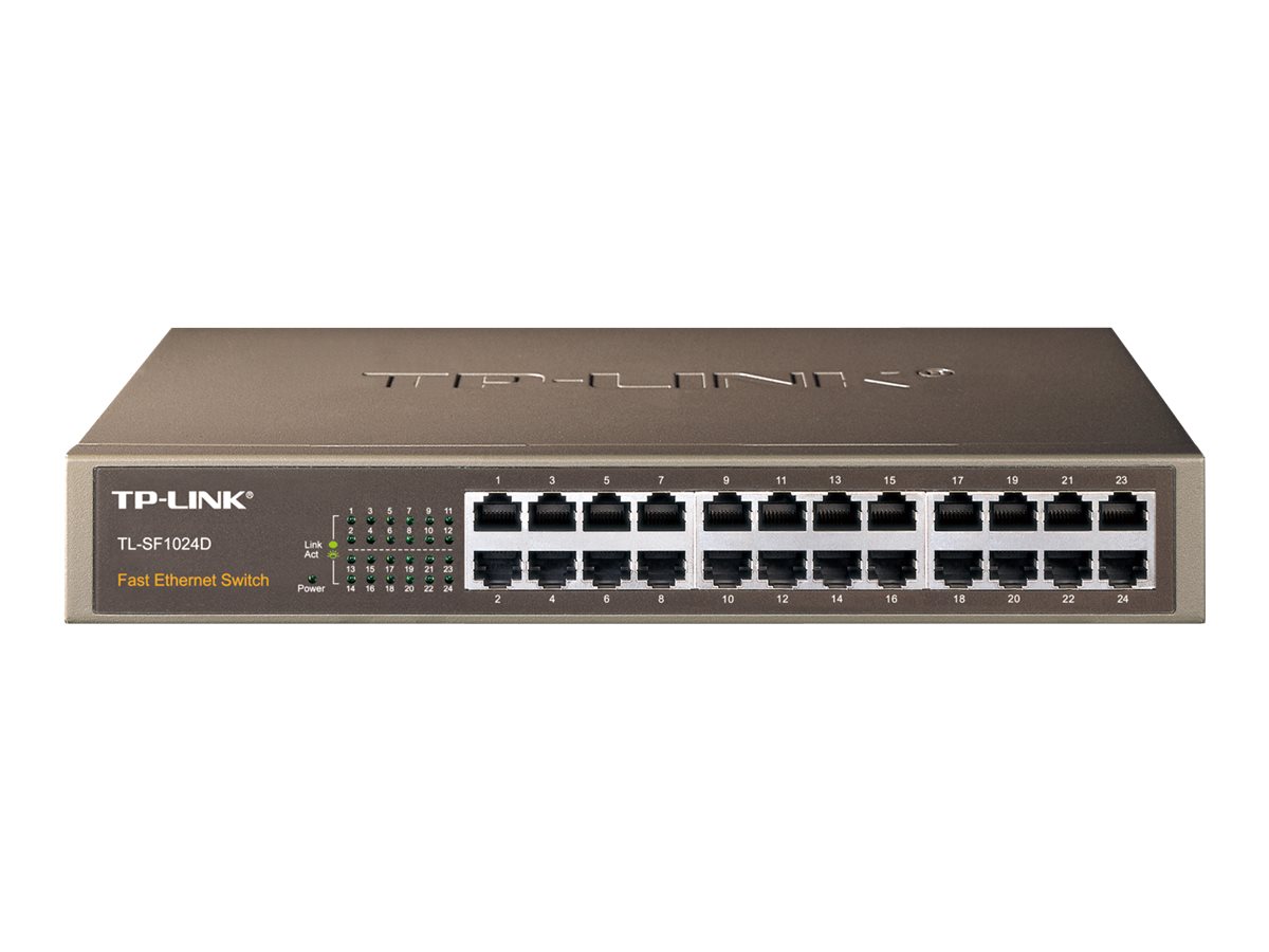 TP-Link TL-SF1024D network switch Unmanaged Fast Ethernet (10/100) Black