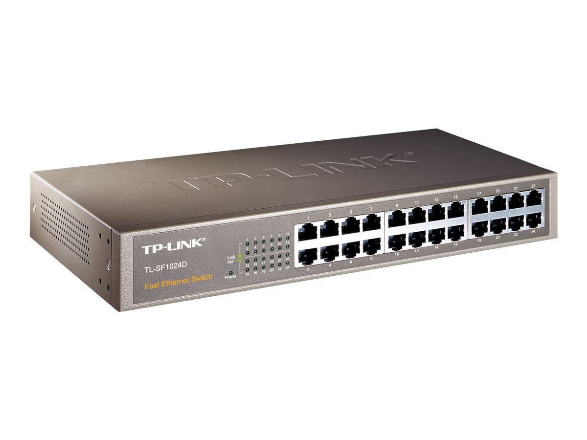 TP-Link TL-SF1024D commutateur r�seau Non-g�r� Fast Ethernet (10/100) Noir