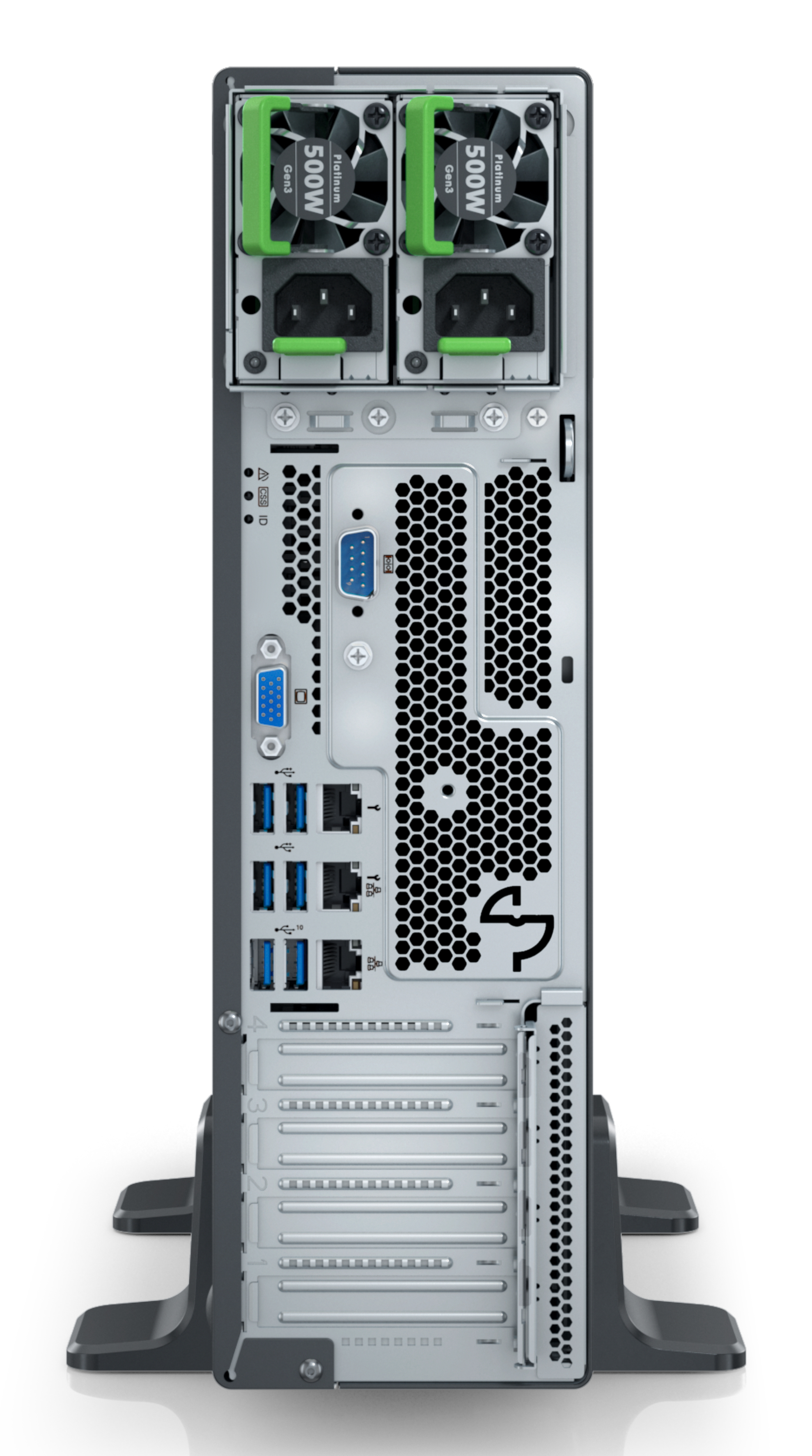 Fujitsu PRIMERGY TX1320 M6 serveur Ultra Micro Tower Intel Xeon E E-2488 3,2 GHz 32 Go DDR5-SDRAM 500 W