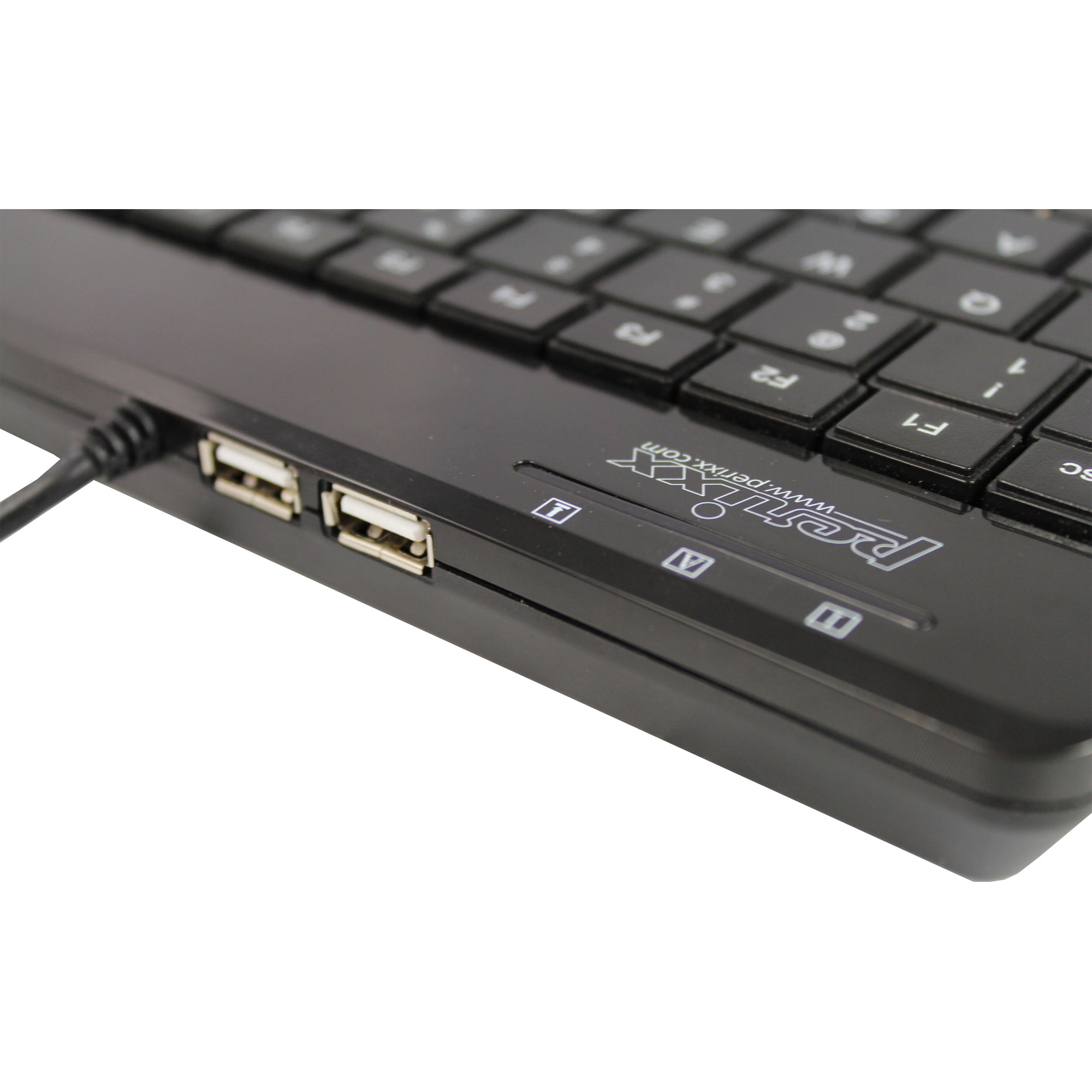 Perixx Periboard-505H PLUS keyboard USB German Black