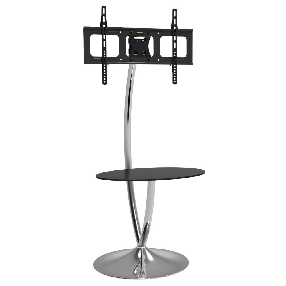 Techly Supporto a Pavimento con Base Rotonda e Mensola per TV LCD/LED 32-70