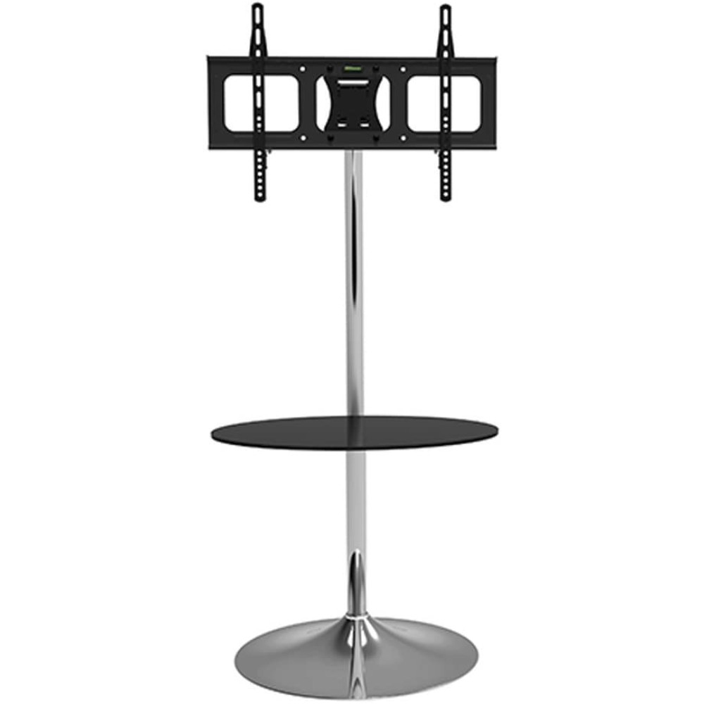 Techly Supporto a Pavimento con Base Rotonda e Mensola per TV LCD/LED 32-70