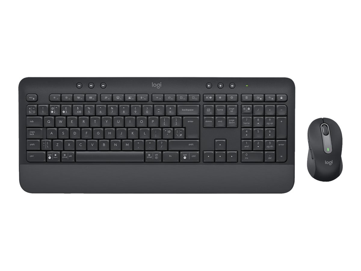 Logitech Signature MK650 Combo For Business clavier Souris incluse Bluetooth QWERTZ Tchque, Slovaque Graphite
