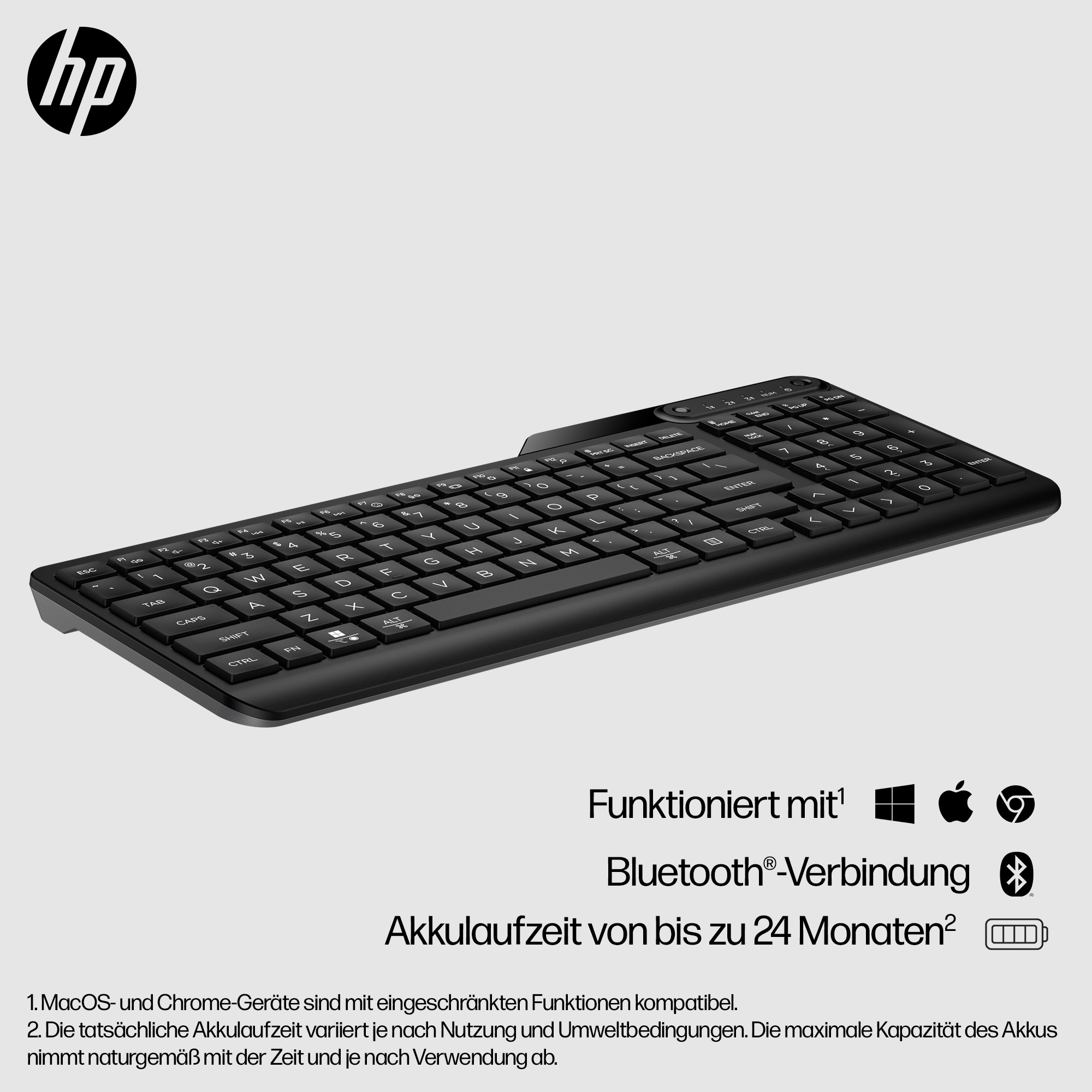 HP 460 Multi-Device Bluetooth Keyboard