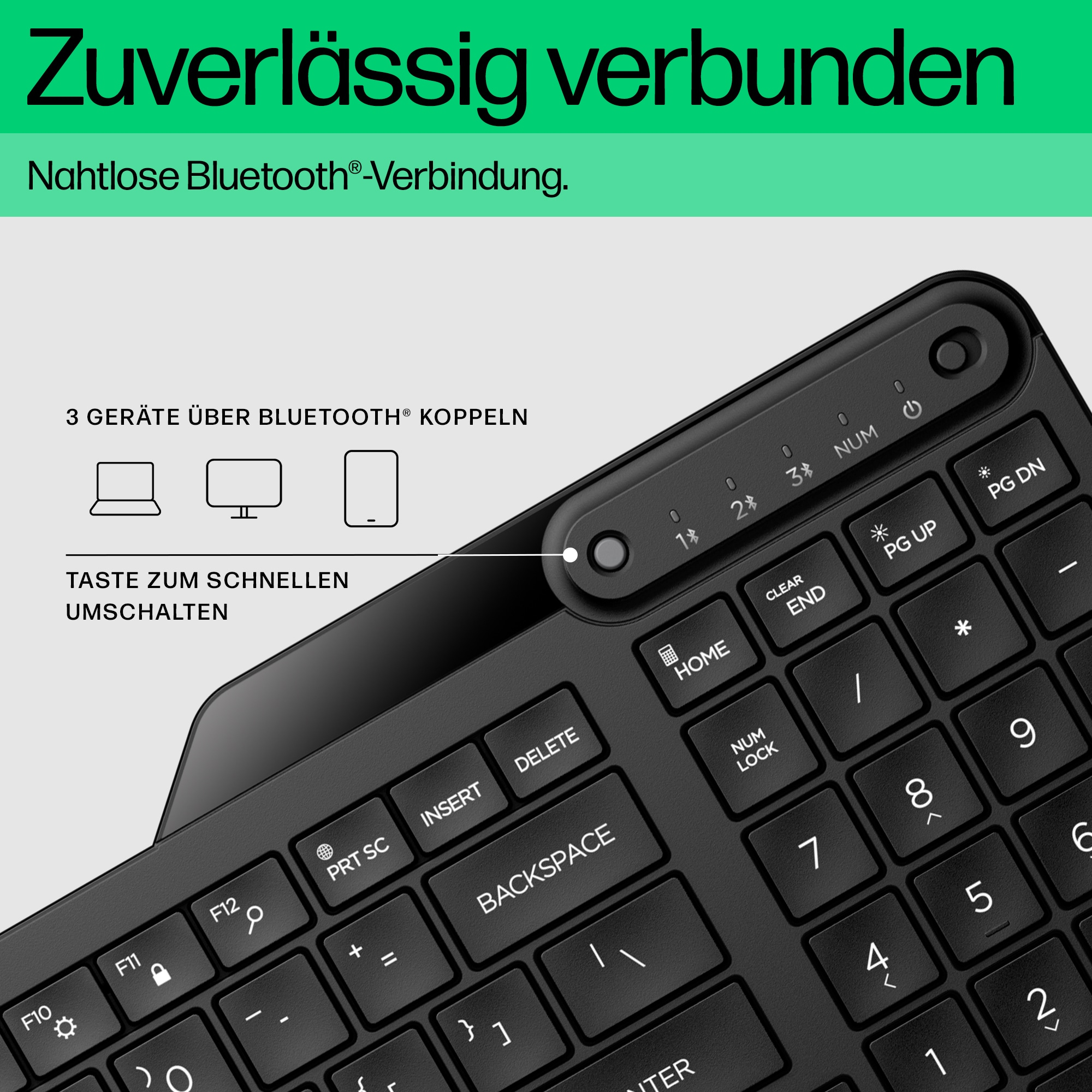 HP 460 Multi-Device Bluetooth Keyboard