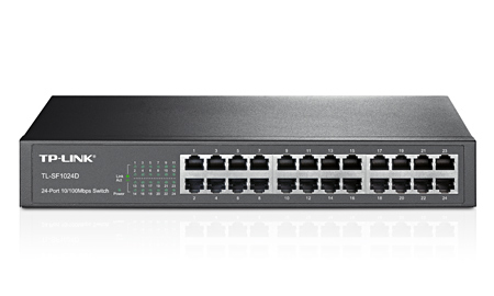 TP-Link TL-SF1024D Fast Ethernet (10/100) Noir