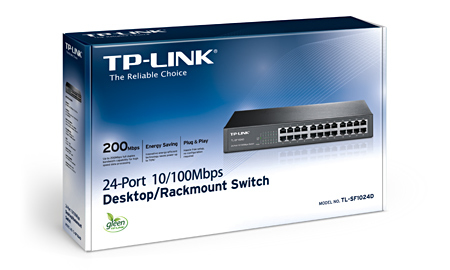 TP-Link TL-SF1024D Fast Ethernet (10/100) Noir