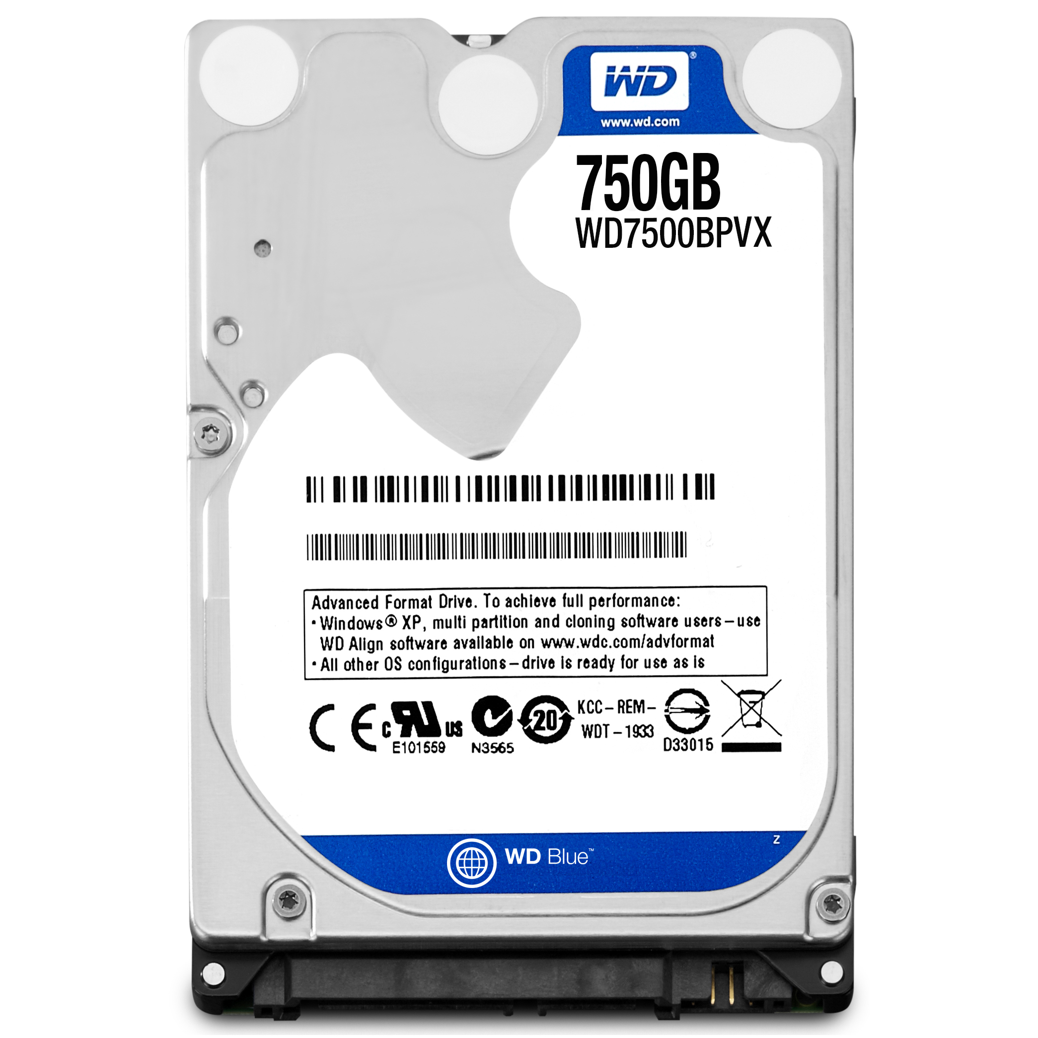Western Digital Blue PC Mobile 2.5 750 Go S�rie ATA III