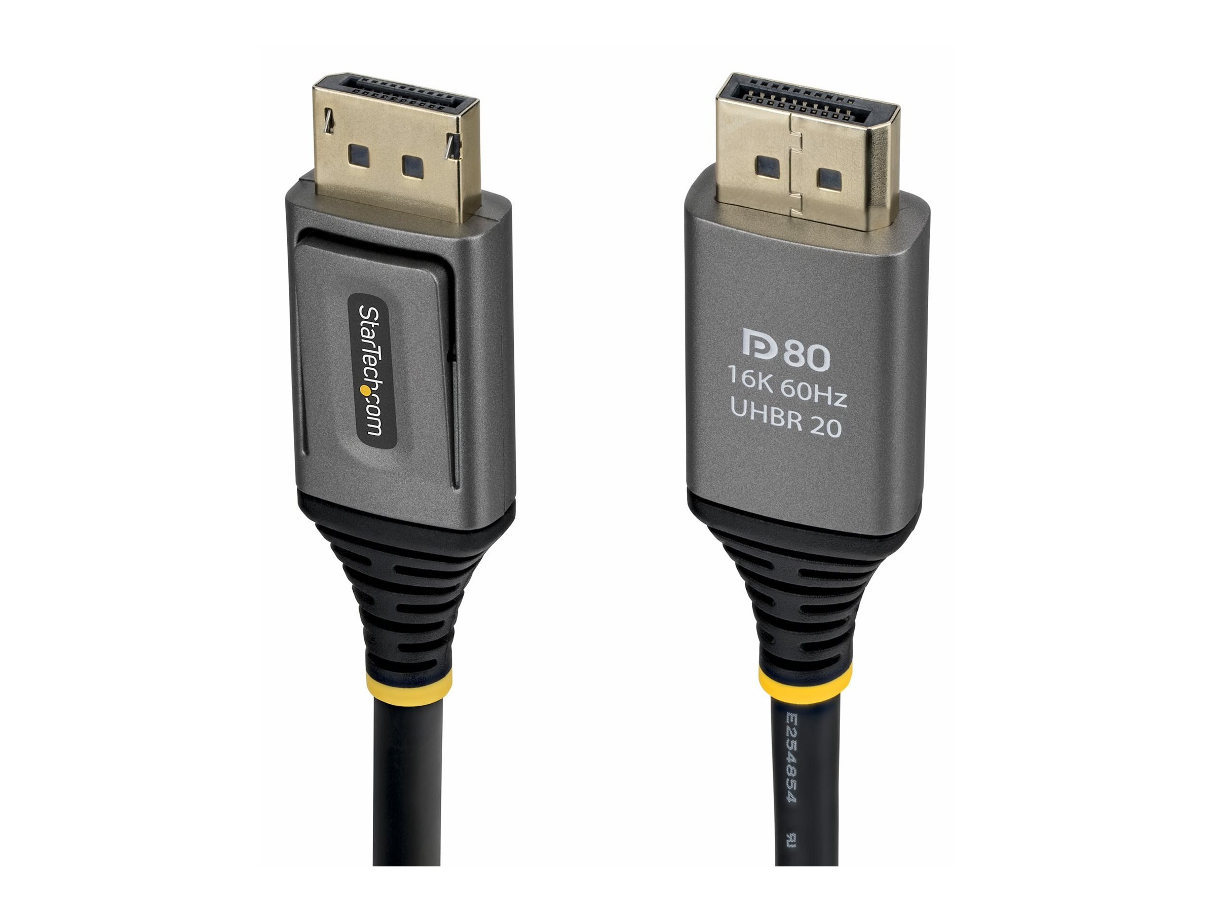 StarTech.com 1m DisplayPort 2.1 Cable, VESA Certified DP80 DisplayPort Cable, Uncompressed 10K/8K 60Hz, 16K 60Hz/8K 240Hz w/DSC 1.2a, DP 2.1 Monitor Cord