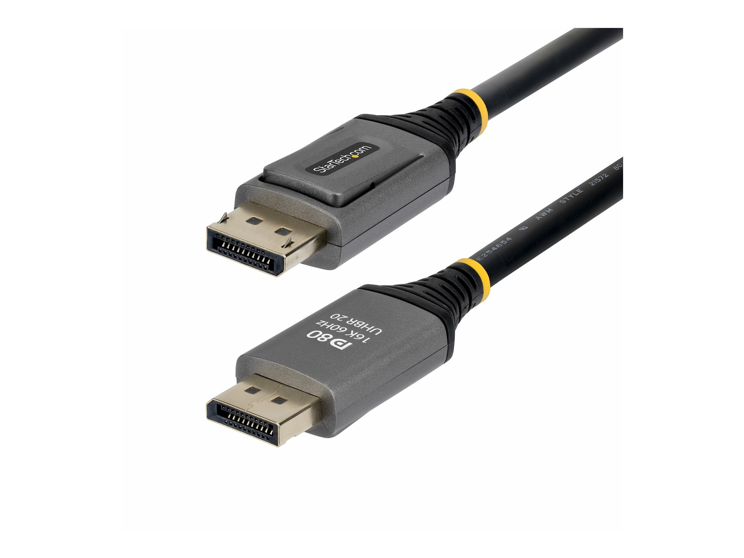 StarTech.com 1m DisplayPort 2.1 Cable, VESA Certified DP80 DisplayPort Cable, Uncompressed 10K/8K 60Hz, 16K 60Hz/8K 240Hz w/DSC 1.2a, DP 2.1 Monitor Cord