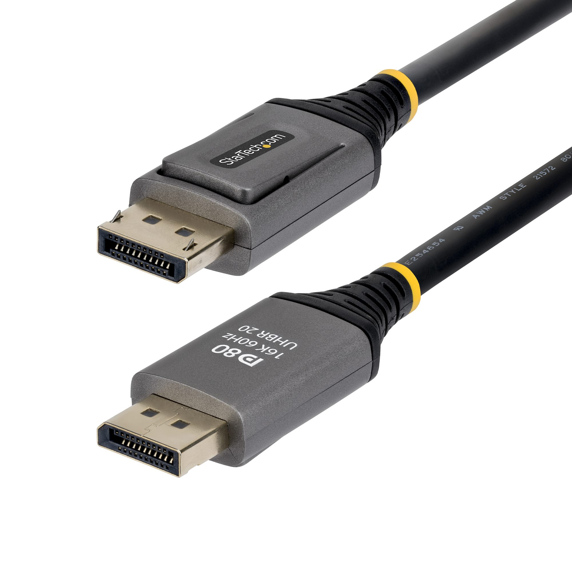 StarTech.com 1m DisplayPort 2.1 Cable, VESA Certified DP80 DisplayPort Cable, Uncompressed 10K/8K 60Hz, 16K 60Hz/8K 240Hz w/DSC 1.2a, DP 2.1 Monitor Cord