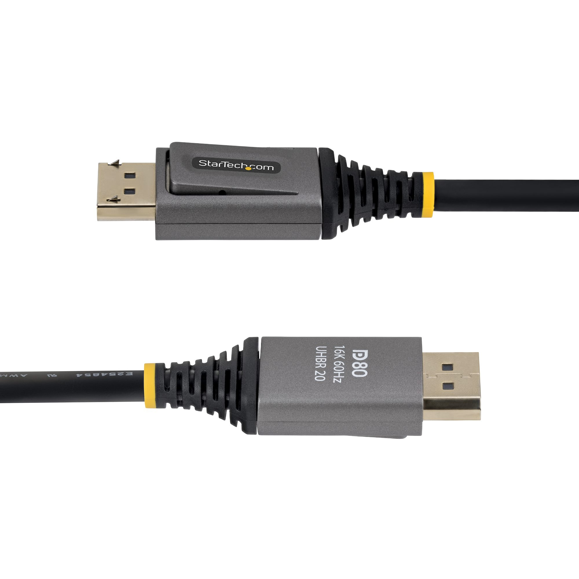 StarTech.com 1m DisplayPort 2.1 Cable, VESA Certified DP80 DisplayPort Cable, Uncompressed 10K/8K 60Hz, 16K 60Hz/8K 240Hz w/DSC 1.2a, DP 2.1 Monitor Cord
