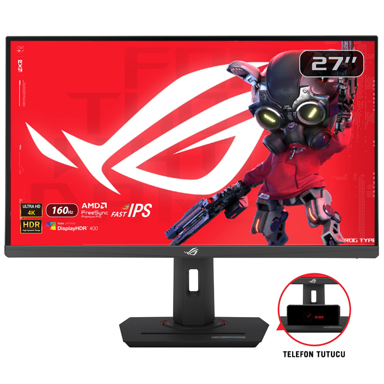 ASUS XG27UCS computer monitor 68.6 cm (27) 3840 x 2160 pixels 4K Ultra HD LCD Black