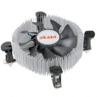 Akasa AK-CCE-7106HP sistema de refrigeraci�n para ordenador Procesador Enfriador Negro, Plata