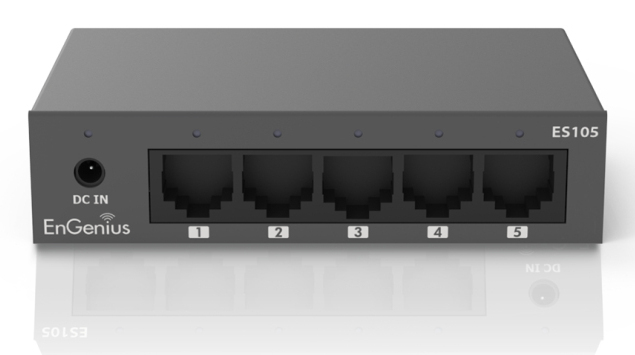 EnGenius ES105 switch di rete Non gestito Gigabit Ethernet (10/100/1000) Nero