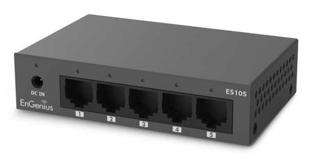 EnGenius ES105 switch di rete Non gestito Gigabit Ethernet (10/100/1000) Nero